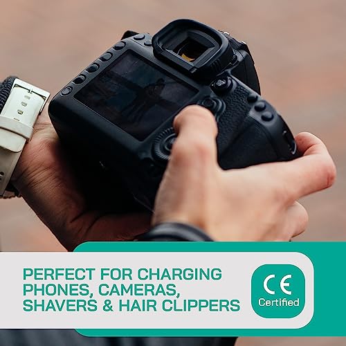 Litefuze 300 Watt Step Up/Step Down Travel Voltage Converter, 220/110V To 110/220V Converter With Type E/F Plug - Compatible With Hair Straightener, Camera, Laptop & More [5-Years Warranty] #TOP4