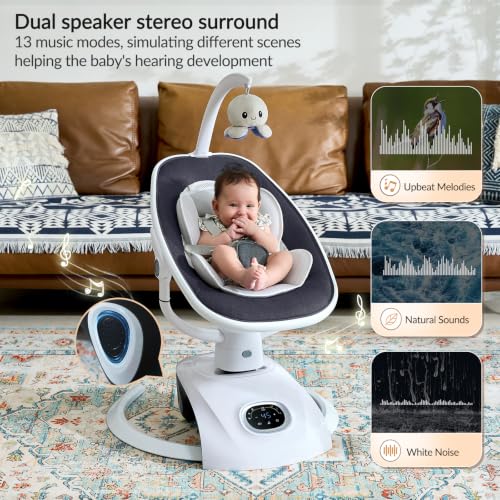 Image of VaVaSoo Baby Swing for Infants 6 Automatic Motion