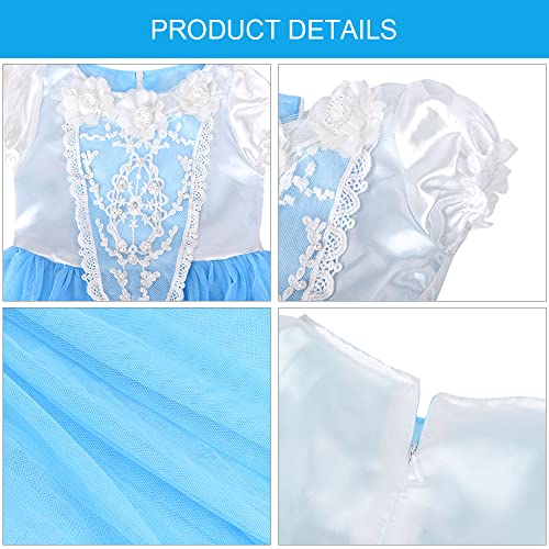 URAQT Elsa Vestito Set, Elsa Costume Vestito
