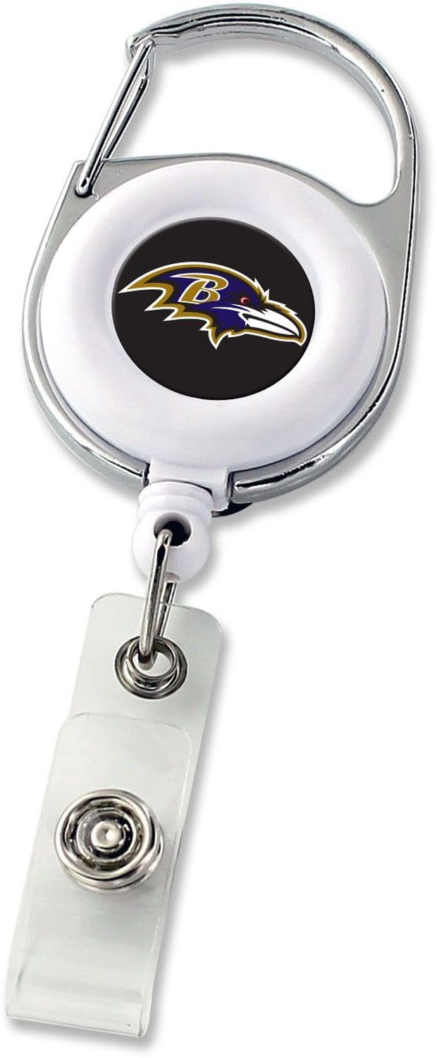 Aminco NFL Baltimore Ravens Deluxe Clip Badge Reel