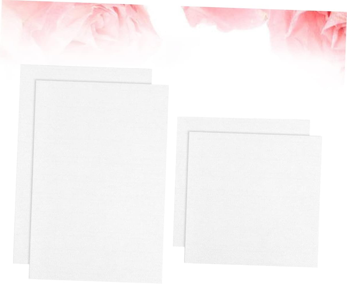 Tofficu 12pcs Cross- Cloth for Embroidery Cotton Needlework Fabric White for Crafts and Creative Projects