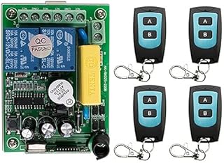 AC 220V 2 CH Channels 2CH RF Wireless Remote Control Switch Remote Control System Receiver Transmitter 1CH Relay 315/433 MHz - (Color: Gray, Size: 433MHZ)