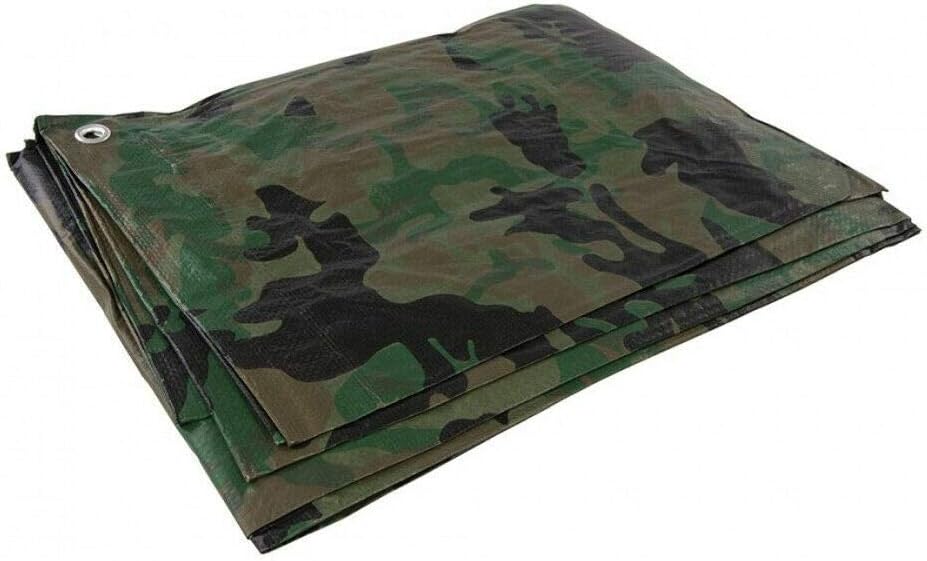 SolaDirect 3 x 4 m Camo Tarpaulin Waterproof Furniture Caravan Cover Sheet Multipurpose