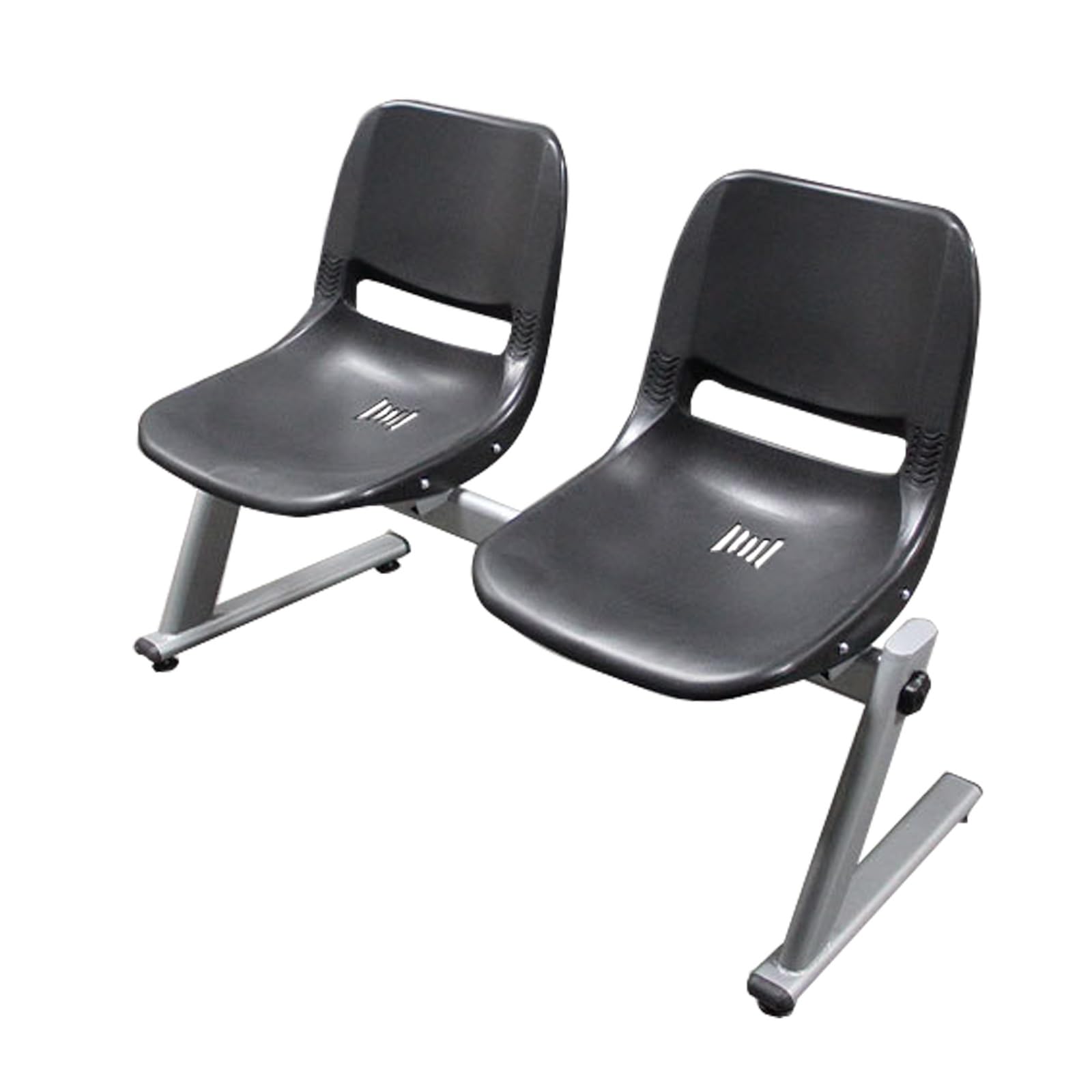 HCZKIUJY Modern Reception Chair for Waiting Room, Hospital, Salon & Conference Room - Stylish, Comfortable Bench Seating Solution for Any Space (Negro 116cm/46)