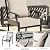 Knnbxa Patio Dining Set 7 Pieces for 6,Outdoor Metal Furniture Conversation Set w/2 Swivel Chairs and Longboard Metal Dining Table with Umbrella Hole for Backyard,Garden,Poolside,Sand