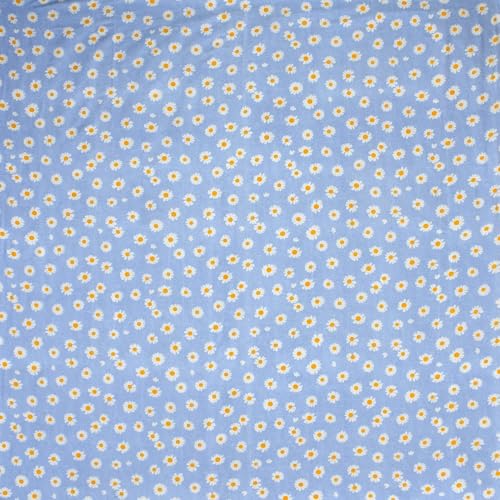 Image of Jashan 210 TC Glace Cotton Elegant Daisy Design Soft Cotton 2 Single Bedsheet Set 60x90 inch - Soft, Stylish & Skin-Friendly Single Bed Sheet Diwan Bedsheet - Pink /Blue