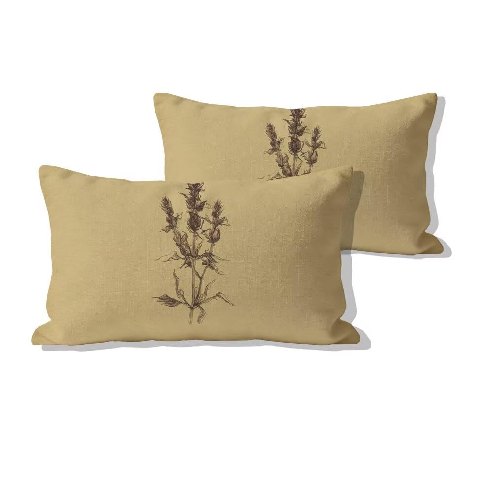 Housses de coussin 50x90cm velours doux taie oreiller modernes et décoratives fleur