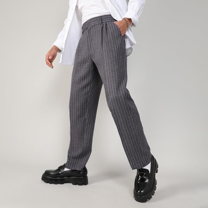 Image of CAHOOT Men's Trousers for Casual Wear | Tailored Fit | 4 Pockets | Trousers Crafted with Comfort Fit for Everyday Wear