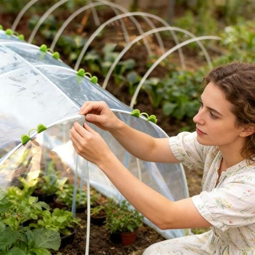 Abrazaderas de red de sombreado para proteger cultivos domésticos frente al viento 3