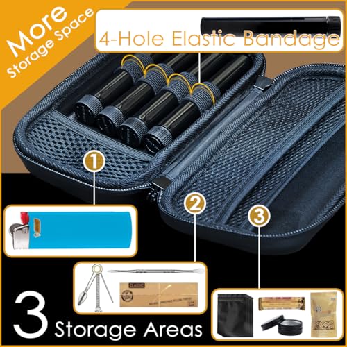 Neapelep Smell Proof Box All in One, Stylish Smell Proof Case Travel-Friendly, Discreet Air Tight Containers, Waterproof Scentproof Case Gifts Black - Image 3