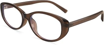 Dollger Blue Light Blocking Glasses for Women Trendy Retro Oval Frame Small Cateye bluelight glasses