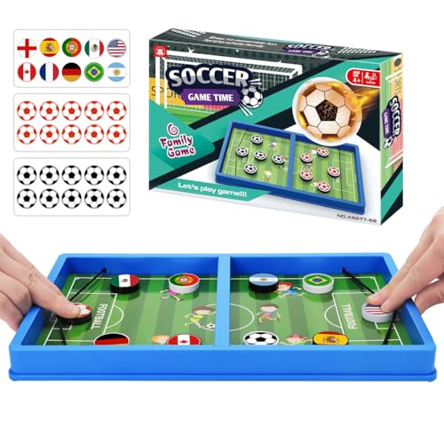 Sling Puck juego de mesa rápido con tema fútbol miniatura 1