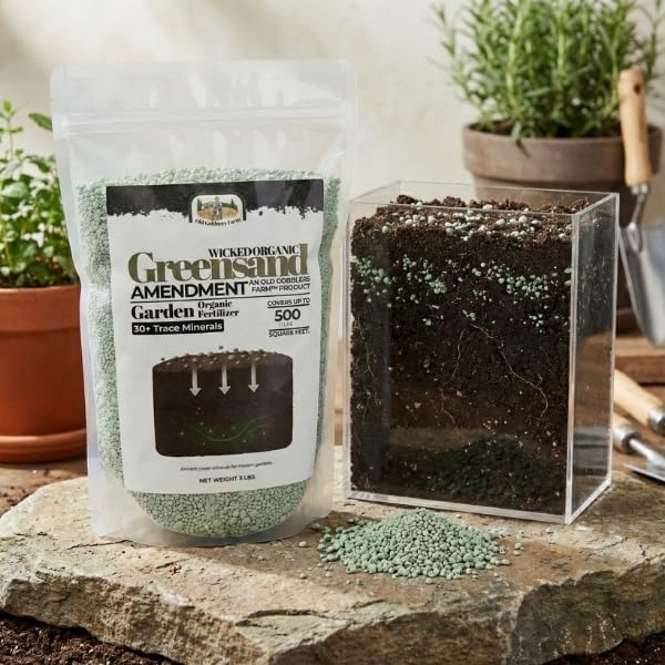 Old Cobblers Farm Greensand Fertilizer Soil - Lawns, Gardens, Trees, Shrubs, Container Plants - Organic, Sustainable Soil Improvement (5 lbs | 10 lbs | 15 lbs | 20 lbs) (10 lbs)