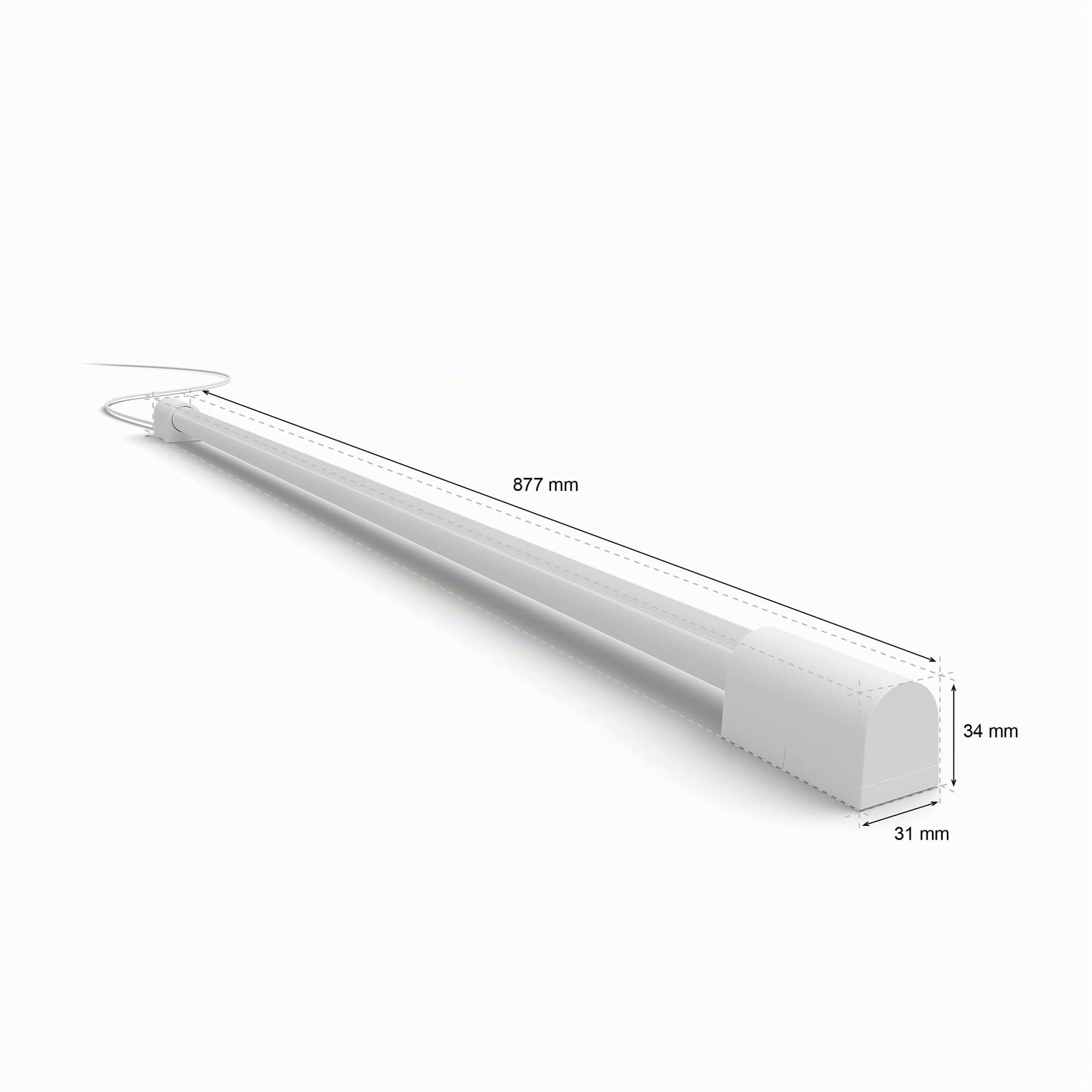 Philips Hue – Lámpara inteligente, Hue Play, Tubo de Mesa LED Inteligente, Luz Blanca y de Colores, Compatible con Alexa y Google Home, Color Blanco - 75cm