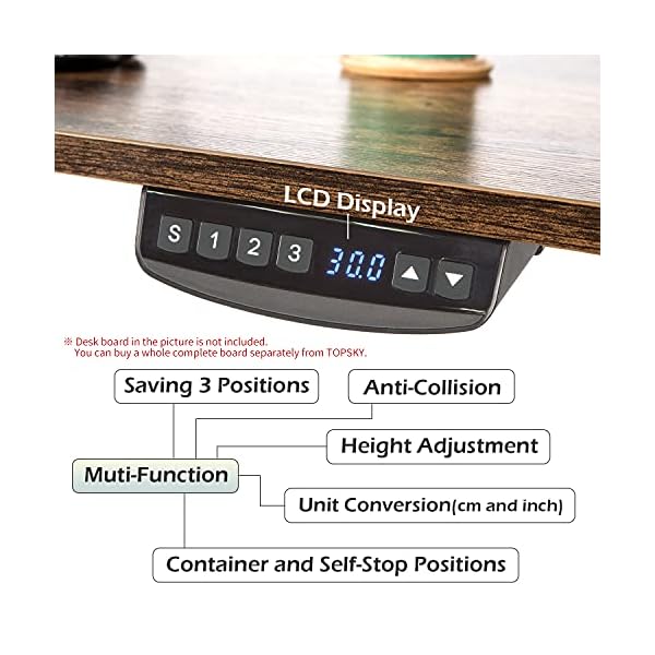 TOPSKY Dual-Motor Electric Adjustable Standing Computer Desk for Home and Office - Image 6
