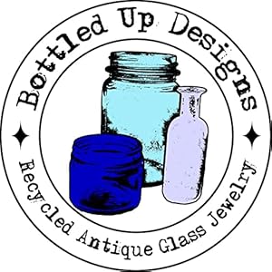 Bottled Up Designs Handmade Vintage Botanical Ring, Recycled Antique Glass Bottles, Sterling Silver, Eco Friendly, Made in USA, Birthday Gifts, Mothers Day, Women, Anniversary