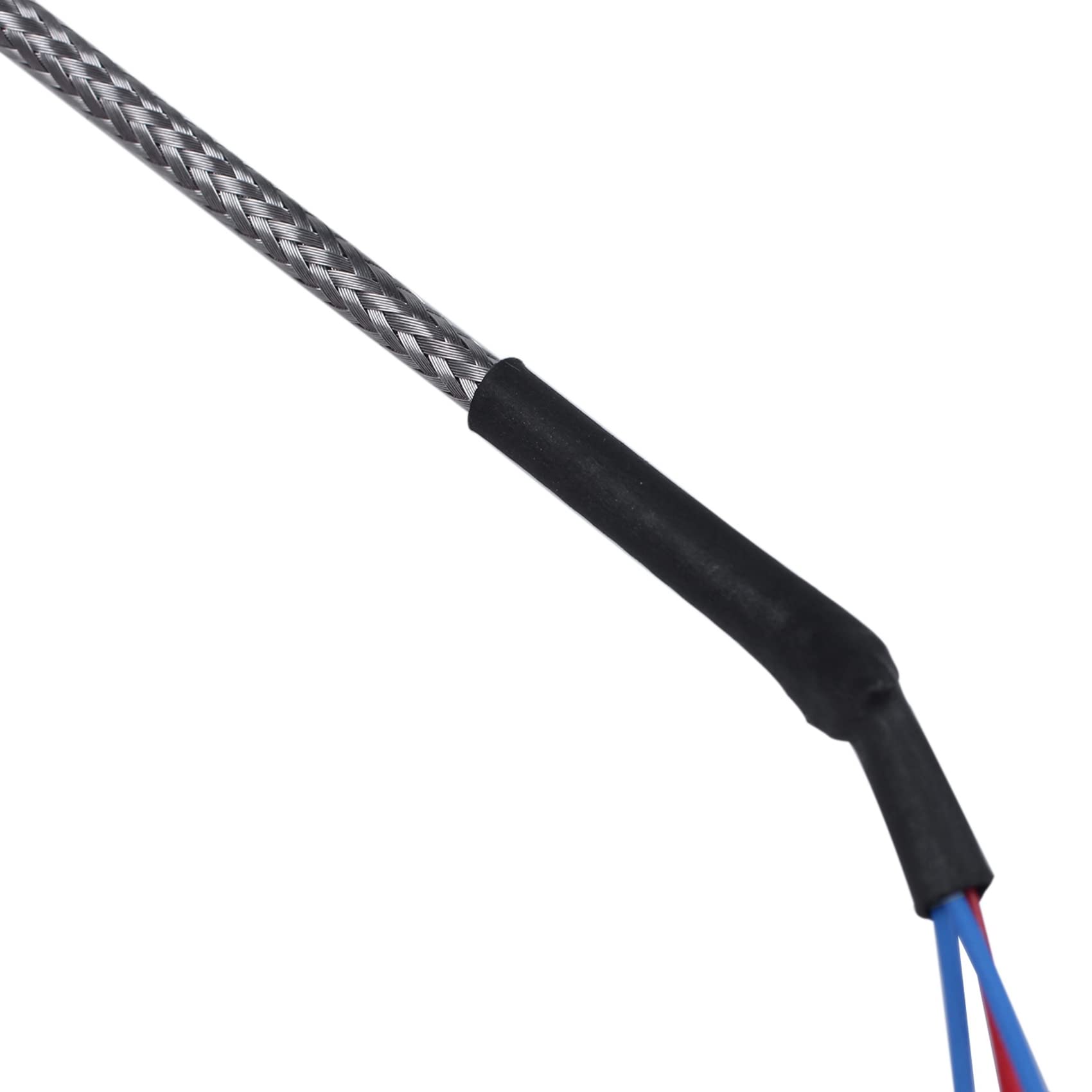 10X Sonda de Temperatura de Acero Pt100 RTD Sensor Cable 2M 98 mm 3 Alambres -50-400 Celsius