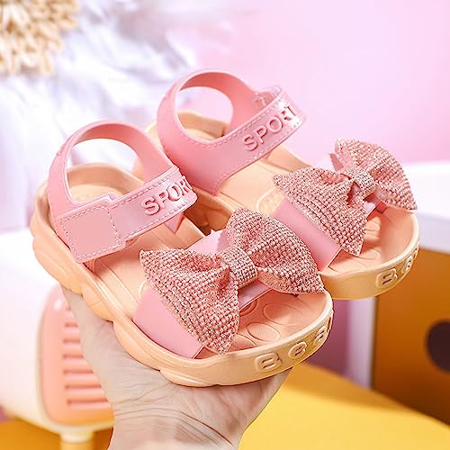 Toddler Kids Infant Girls Soild Bowknot Princress Shoes Soft Sole Non Slip First Walkers Prewalker Beach Kids Strap2