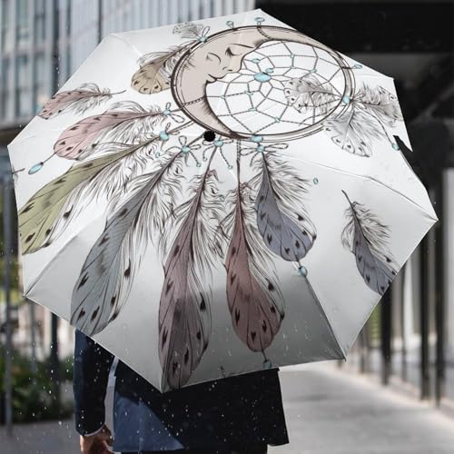 Parapluie pliant à ouverture automatique et structure coupe-vent - 6