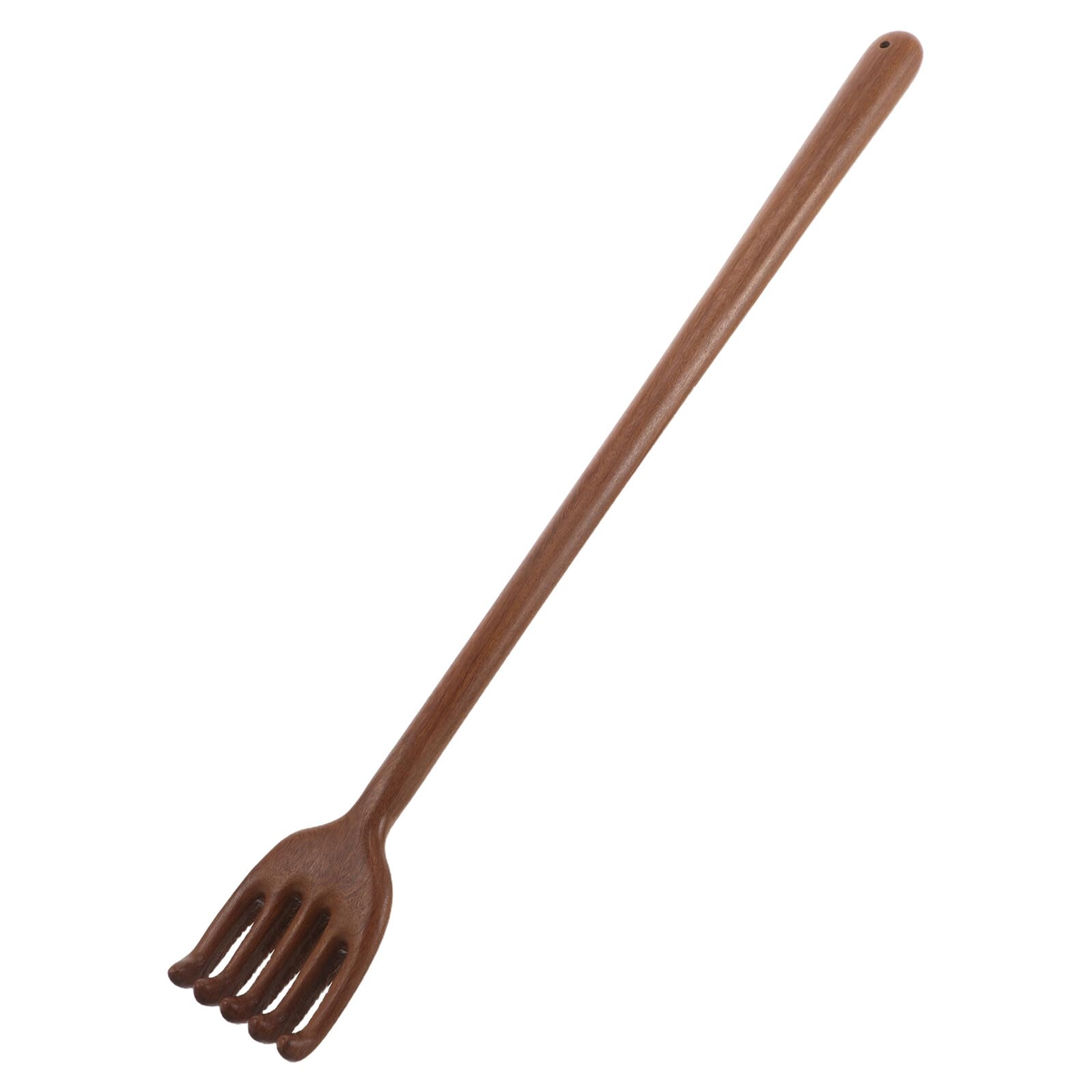 Rascador de Espalda Herramienta Manual de Madera para Adultos Portátil para Masaje y Relajación Mango Largo Color Café en Casa u Oficina