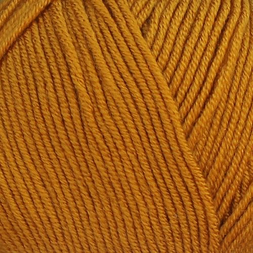 Image of Baby Dream Soft Yarn - 100% Acrylic, Premium Anti-Pilling, 3.5 oz (100g), 273 yds - Soft Yarn for Crochet and Knitting Projects (Mustard)