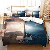 Juegos De Funda De Edredón 3 Piezas Juego De Ropa De Cama D