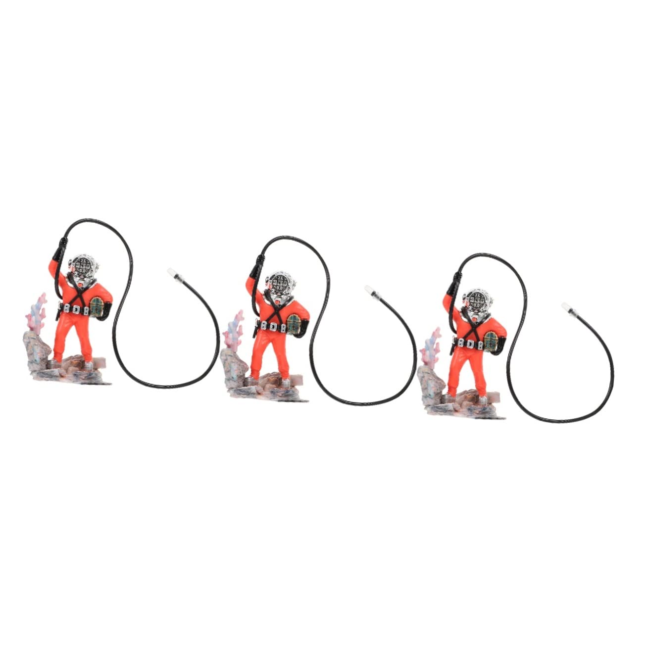 POPETPOP 3pièces Décoration Aquarium Ornement Flottant De Plongée Figurine Réaliste De Plongeur avec Détail Précis pour Aménagement Paysager De Réservoirs Aquatiques