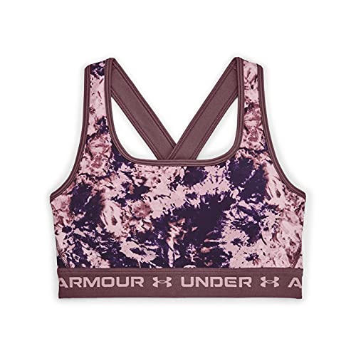 Image of Under Armour Crossback Mid Impact Heather Bra
