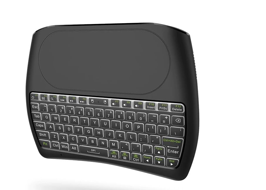 Clavier sans fil avec pavé tactile ElementKeyboard KB1 rétroéclairé LED pour Smart TV et tablette