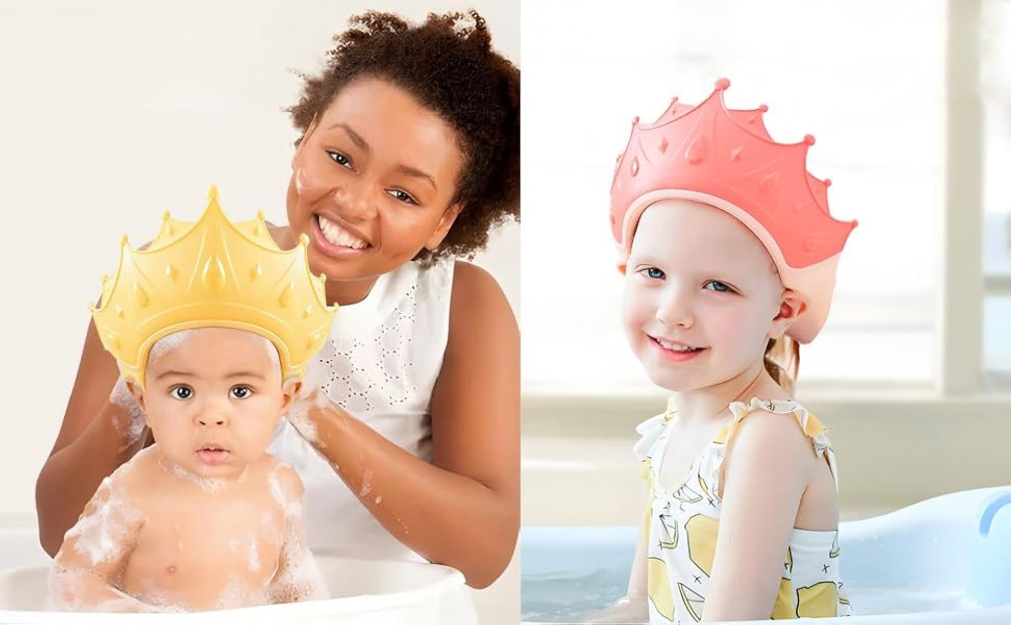 Baby Shower Cap Shield for Kids, Waterproof Shampoo Hat