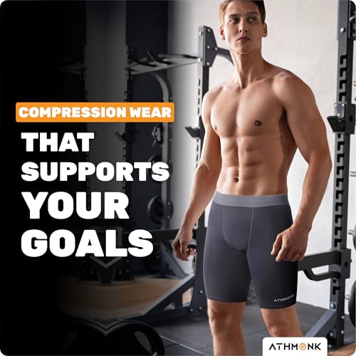 Image of 4-Way Lycra Compression Shorts for Men | Tight Skin Fit, Non Padded | Cycling Running Workout Gym Cricket Football Sports | Tummy Tuck Recovery Muscle Support | Quick Dry Anti-Chafe