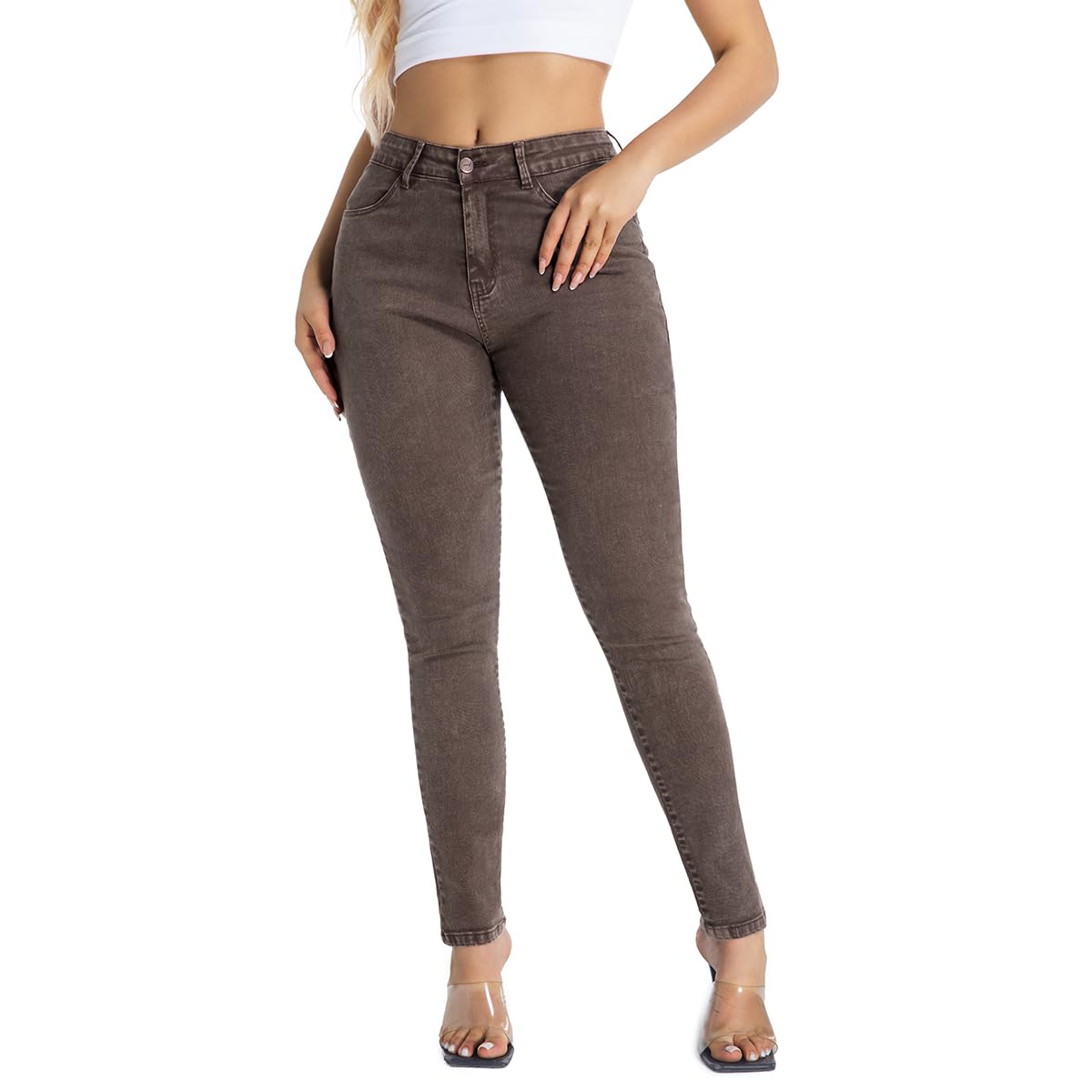 FISCLOSIN Women Colombian Design Butt Lift Sexy Skinny Jeans Stretch Denim Pants