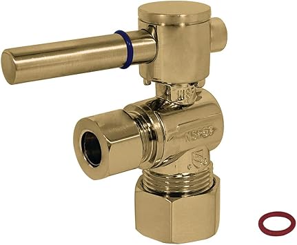Fauceture CC53307DL Concord Quarter Turn Valves 5/8" X 3/8" OD Compression, Brushed Brass