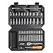 VEVOR Socket Set, 1/4 Inch Drive Socket and Ratchet Set, 6-Point Socket Opening, 54 Pieces Tool Set SAE and Metric, Deep and Standard Sockets, 5/32-9/16 in, 4-14 mm, with Accessories, Storage Case