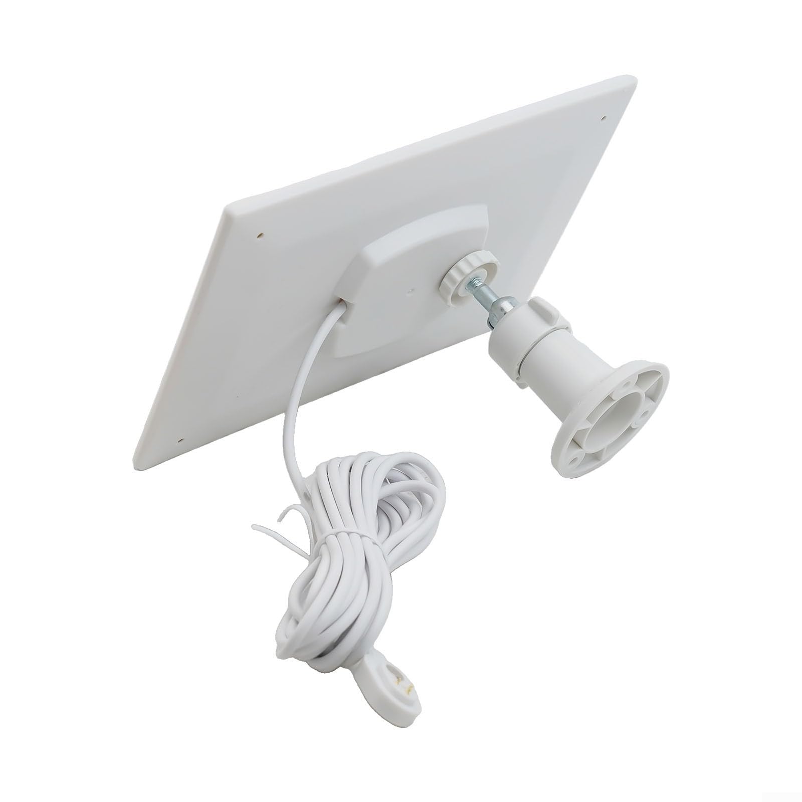 Pannello solare per fotocamere Arlo Pro 5S/4/3 Ultra/Ultra 2, per 10 W 5 V IP65 impermeabile, silicone monocristallino ad alta efficienza, supporto regolabile a 360°, cavo da 3 m (bianco)