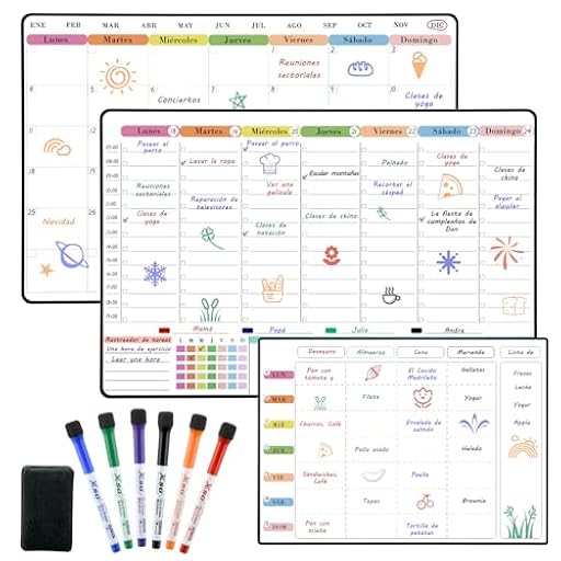 POPRUN Pizarra Calendario Magnetico Nevera, Magnetica Planificador Mensual+Organizador Semanal+Planificación de Menú, Pizarra Calendario Refrigerador Iman Borrables en Seco, 3 Piezas - en Español | Ya disponible en tu tienda friki favorita! En mundofriki.es! POPRUN Pizarra Calendario Magnetico Nevera, Magnetica Planificador Mensual+Organizador Semanal+Planificación de Menú, Pizarra Calendario Refrigerador Iman Borrables en Seco, 3 Piezas - en Español | Ya disponible en tu tienda friki favorita! En mundofriki.es!