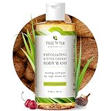 Tree To Tub Bitter Cherry Coconut Exfoliating Body Wash - Gentle Coconut Exfoliating Body Scrub for