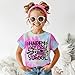 GLIGLITTR Happy Last Day of School Shirt Kids Boys Girls End of School Year T-Shirt Tie Dye Graduation Gifts Summer Tee Tops (Blue Purple,5-6T)