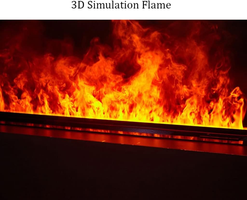 Electric Fireplace Embedded 3D Atomization Electric Fireplace Household Living Room Humidifier Electrics Fireplaces Lengthened Simulation Flame 3mm Ultra-thin Panel Fire Flame Effect ( Size : B ) ( )