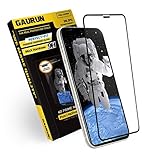 [GAURUN ガウラン] iPhone 12 / iPhone 12 Pro (6.1インチ) 用 ガラスフィルム (1枚入り) [ガイドツール付] 日本製旭硝子採用 硬度9H フルカバー 傷防止 指紋防止 耐衝撃 強化ガラス 液晶保護フィルム シート 4D プライムネット