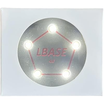 LBASE Wireless Magnetic Field Sensing LED Light Beads, for Gundam Model PG MG RG HG MGSD, for Lego Building Blocks, for Bandai (White x 5 Light Beads, 4#)