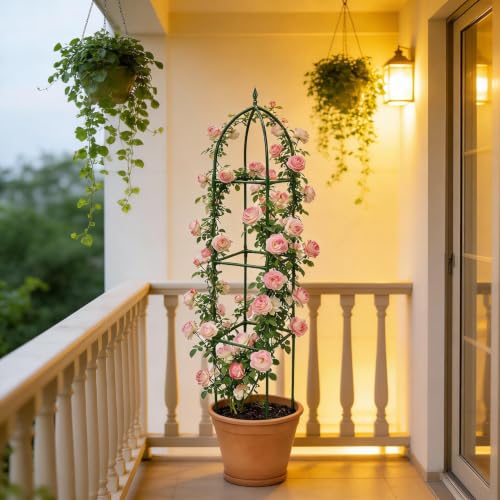 Tutor para plantas trepadoras exterior enrejado de jardín y eventos decorativos altos 4