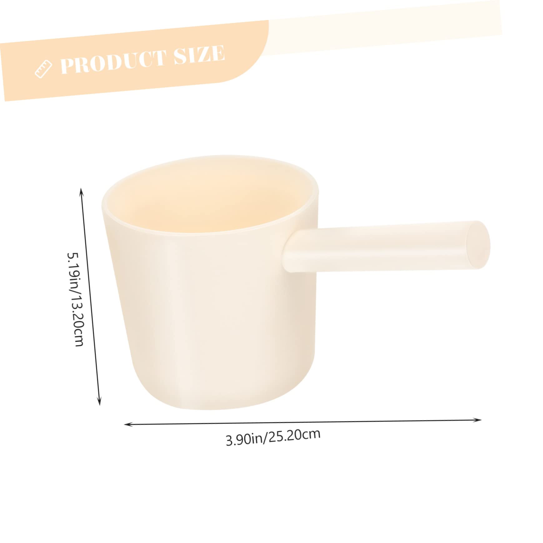 OFFSCH 2pcs Thickened Bath Ladle Long Handle Water Scoop for Kitchen/bathroom Collapsible and Plastic Watering Tool