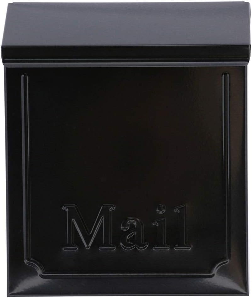 Solar Group THVKB001 10.75" Black Townhouse Wall Mount Mailbox