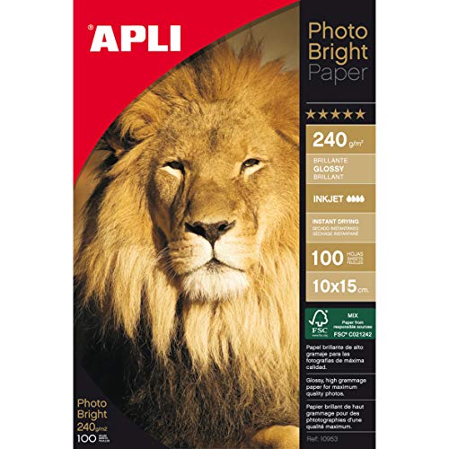 Papel Fotografico 13X18 Apli Marca APLI