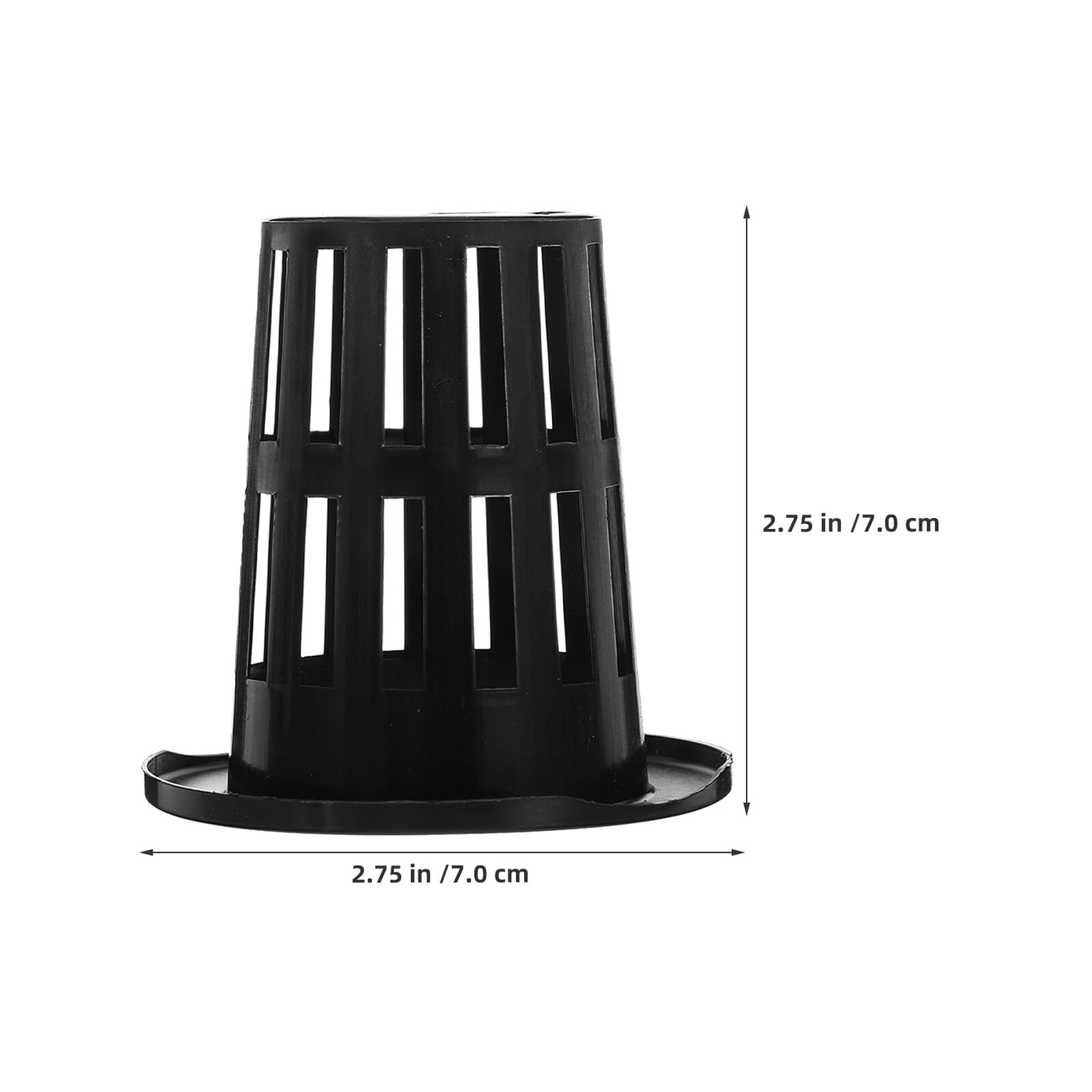 TOYANDONA Panier de Culture Hydroponique Noir 100 Pcs Pots en Filet Plastique 50 pour Plantation de Légumes en Hydroponie sur Balcon et Jardin Aquaponique