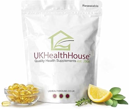 UKHealthHouse Omega 3 Fish Oil Supplement for Heart & Brain Health   High Strength 18/12-1000mg with DHA & EPA | Omega-3 Fatty Acids Fish Oil | Premium Nutritional Support   30 Softgels