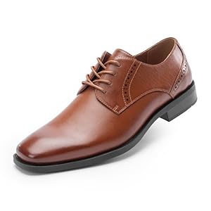 Men’s Oxfords Lace Ups, Leather Lined, Square Toe Dress Shoes for Men Formal Occasions Gatsby