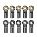 QUE-T 10pcs Metal Link Rod End M4 Ball Joint Head for RC Crawler Car (Titanium)