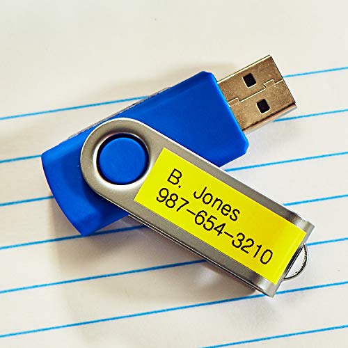 Brother Genuine P-Touch Tze-641 Tape, 3/4" (0.7") Standard Laminated P-Touch Tape, Black On Yellow, For Indoor Or Outdoor Use, Water-Resistant, 26.2 Ft (8 M), Single-Pack #TOP5